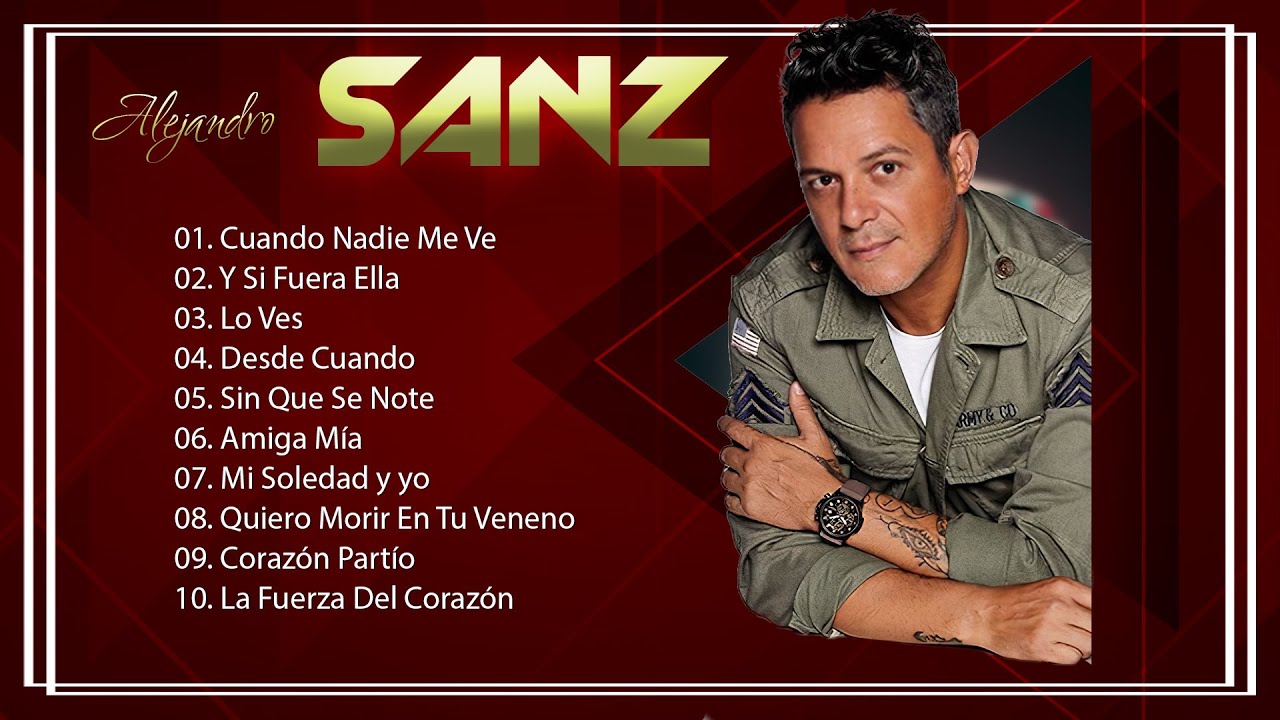 canciones tour alejandro sanz