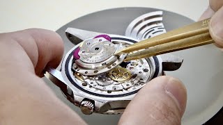 Процесс Восстановления Старинных Роскошных Часов Rolex Швейцарским Мастером По Ремонту Часов В Корее