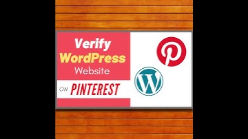 Teaser Video- Verify WordPress on Pinterest