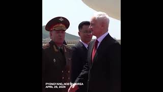 Russian Defense Minister Andrey Belousov arrives in Pyongyang