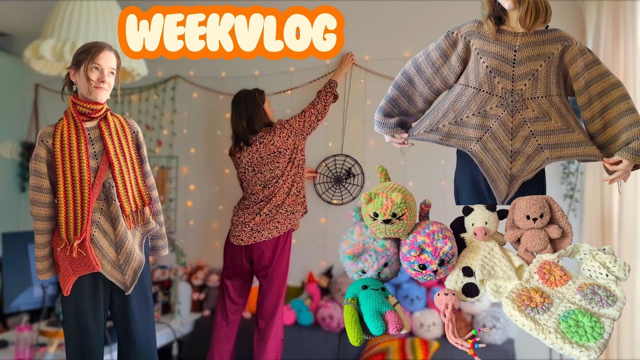 Herfst kleding haken, favoriete koffie, sieraden maken & meer | GEZELLIGE HANDWERKVLOG