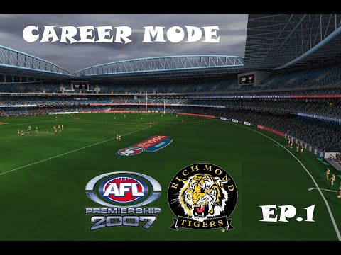 AFL Premiership 2007 (PS2) Career Mode (Richmond) (EP.1)