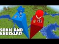 I found SUPER LONG SONIC AND KNUCKLES HOUSE in Minecraft - Gameplay - Coffin Meme