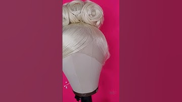 Styling a blonde updo wig #90sinspo #90swig #halloweenwig #customwig #wigcommission #wigtutorials