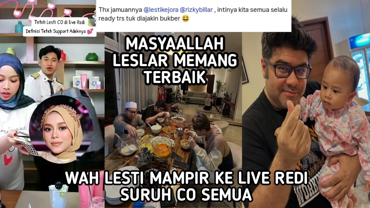 LESTI DISURUH CO KETIKA MAMPIR KE LIVE REDI ! PAK FERY POSTING INI SOAL RIZKY BILLAR LESTI KEJORA!?
