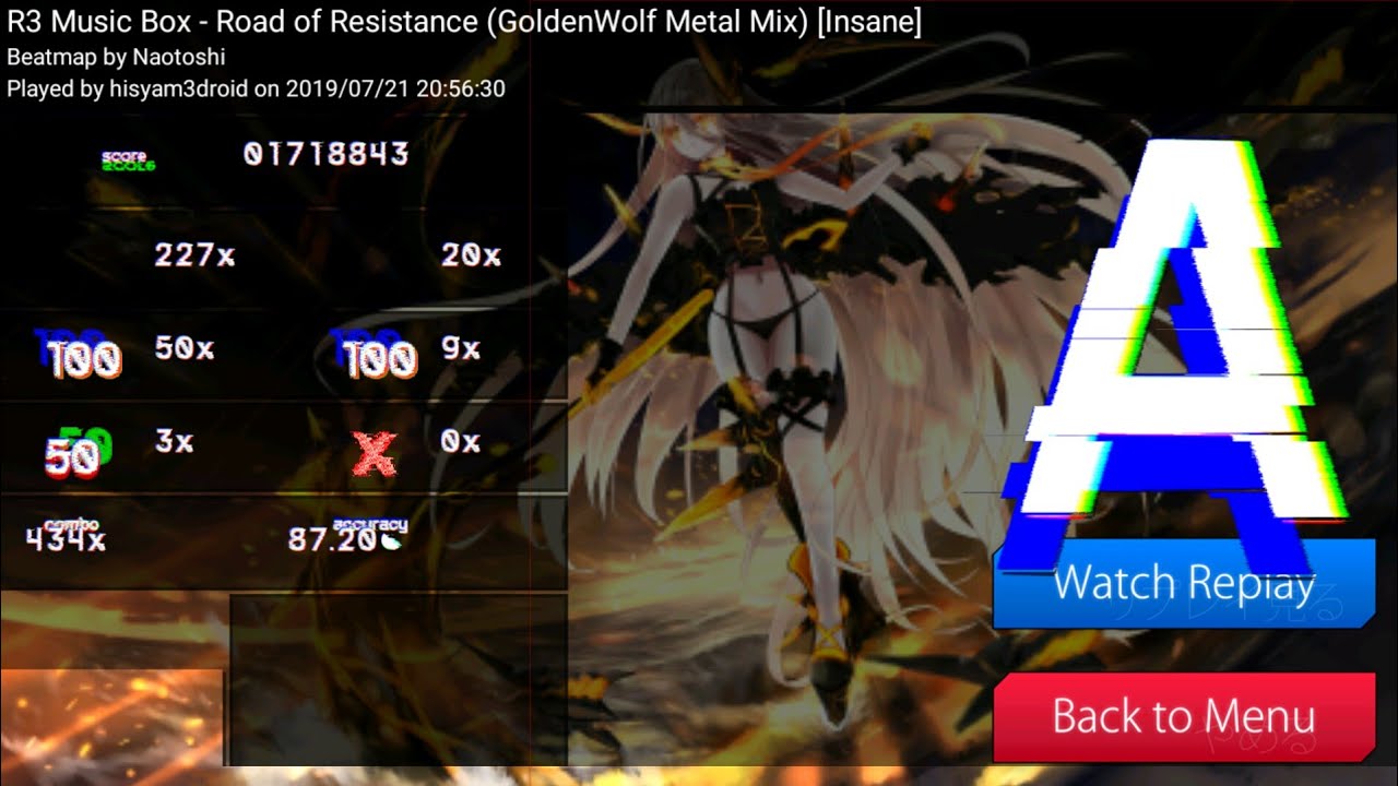 osu!droid | R3 Music Box - Road of Resistance [Insane] FC | 87.20% ...