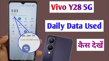 Vivo y28 5g daily data used setting / vivo y28 me daily data use Kaise dekhe / vivo y28 daily data