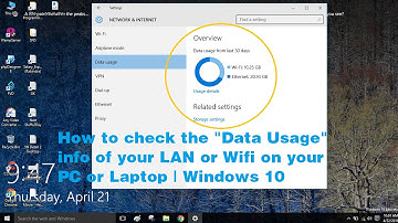 How to check data usage on windows (Unofficial | Tech Educational)