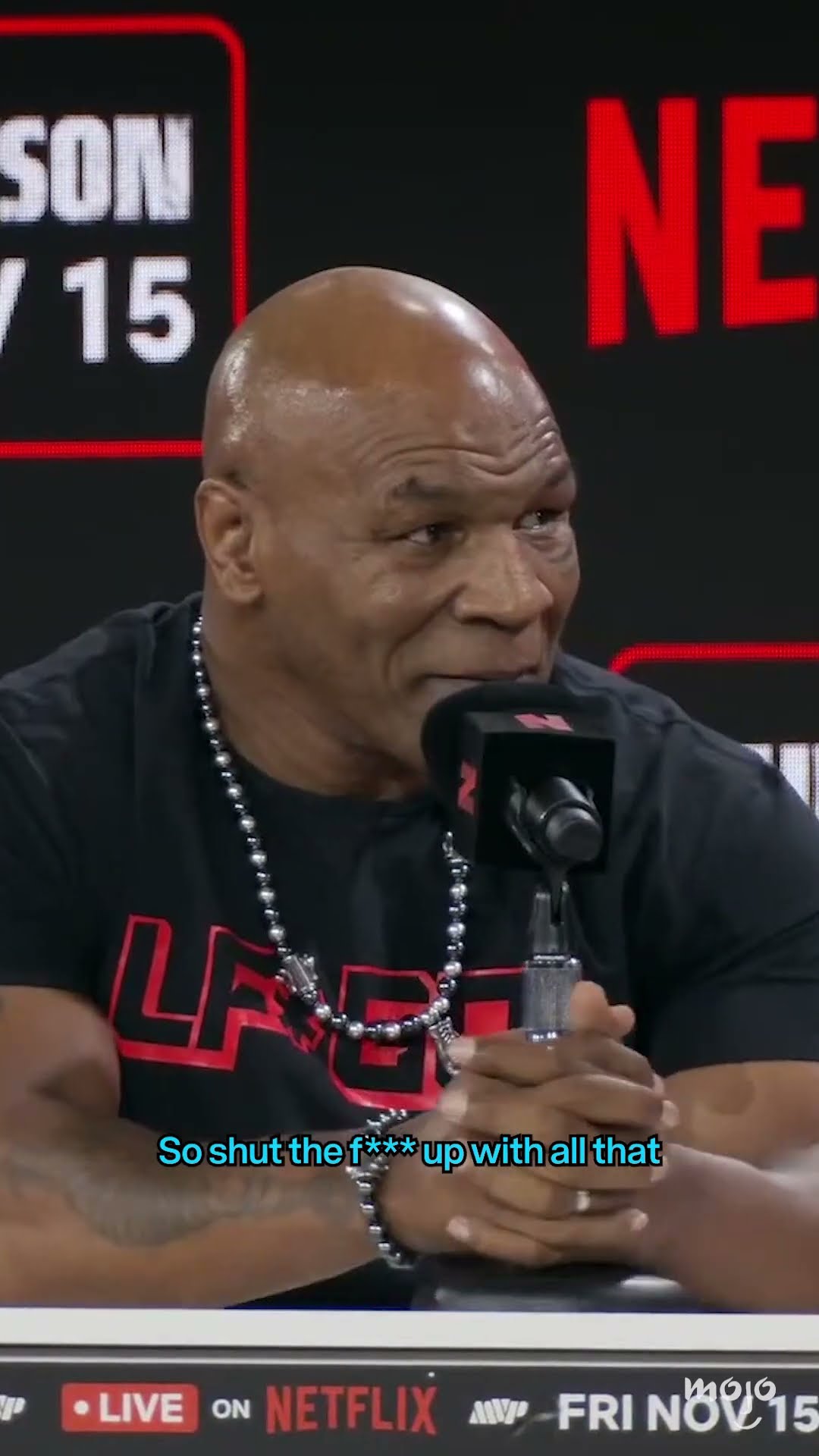 Jake Paul and Mike Tyson Trash Talking Each Other for a Minute Straight