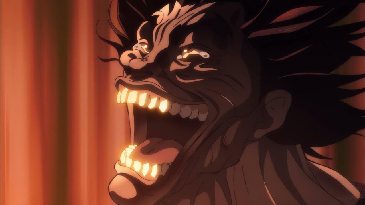 Yujiro laughs on Baki Shadow Boxing Fight