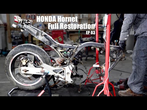 HONDA Hornet Motorcycle Full Restoration 3 | I disassembled it and