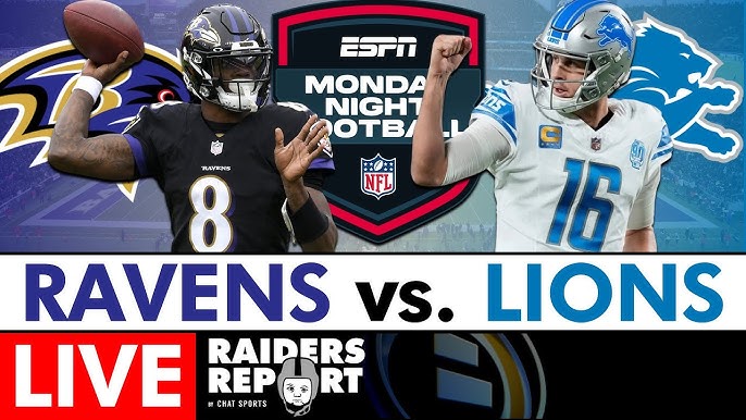 Ravens and Lions Clash Under Monday Night Lights: Gibbs Strikes Early, Ravens Look to Defend Home Turf