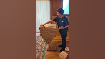 Most Giant Jenga Blocks Stacked