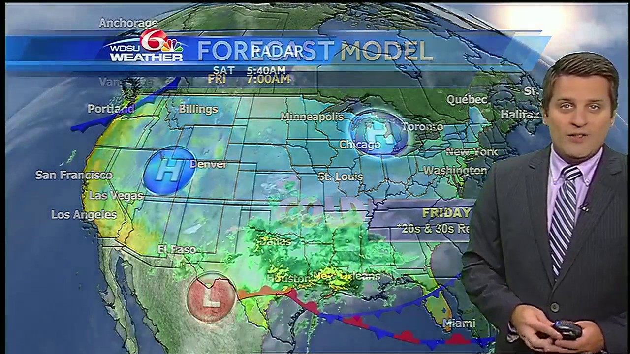 Saturday: Showers in the area; breezy and cloudy - YouTube