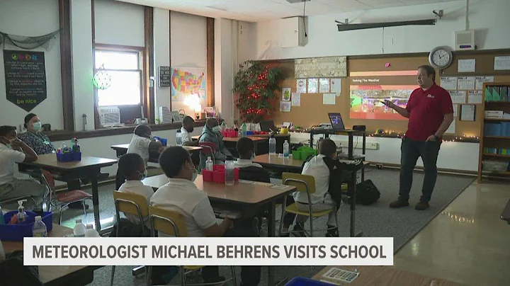 Meteorologist Michael Behrens talks with Muskegon ...