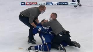 NHL Hit - Canadiens @ Maple Leafs - Perry hit Tavares - 20 05 2021