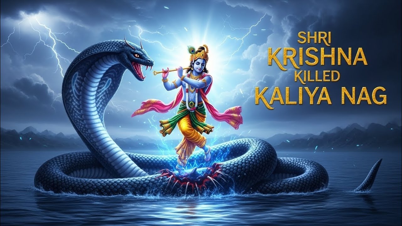 “श्री कृष्ण ने कालिया नाग को क्यों नहीं मारा? | अहंकार कुचला, जीवन दिया | Kaliya Naag DJ Remix”