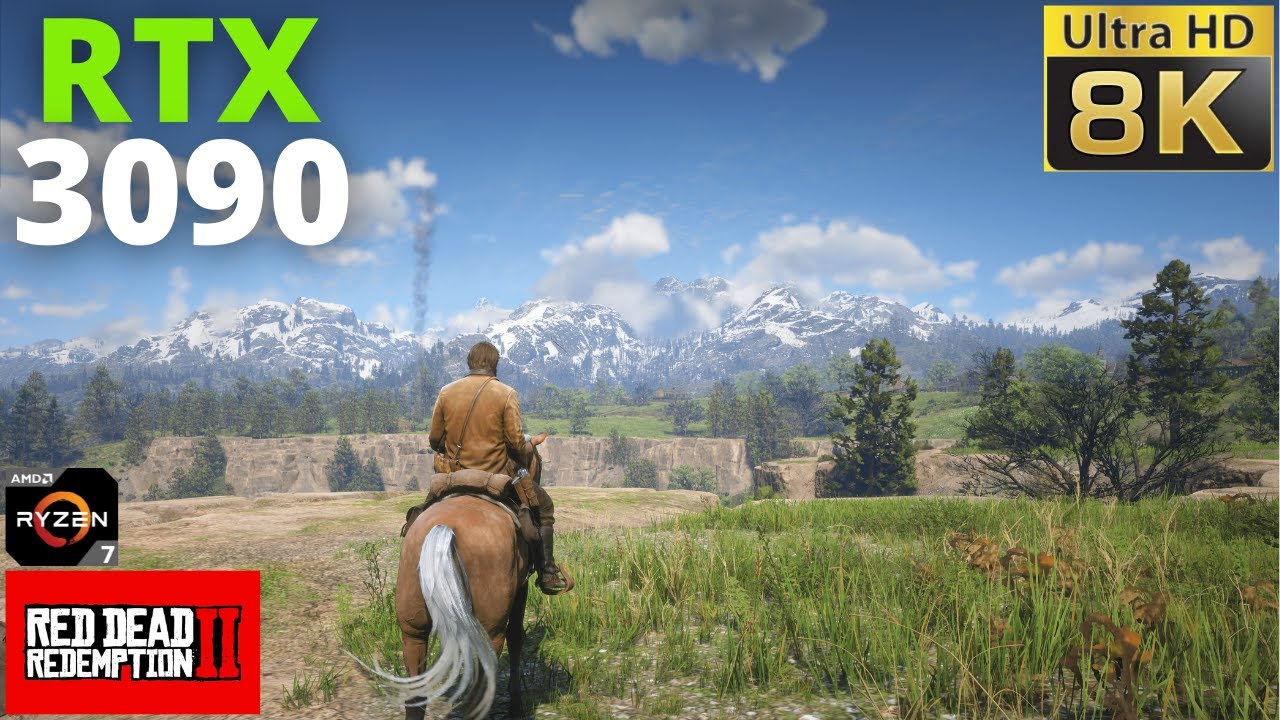 Red Dead Redemption 2 RTX 3090 + Ryzen 7 5800X 8K High/Medium Settings YouTube
