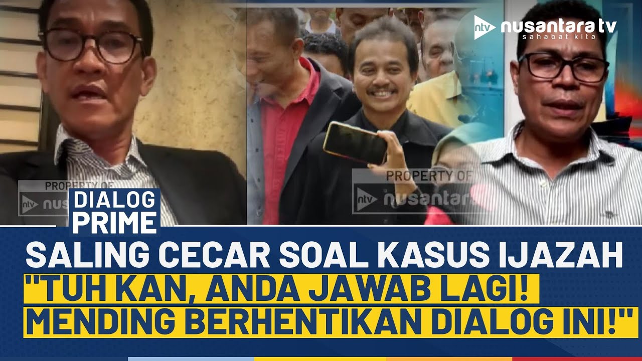 Saling Cecar! Refly Ultimatum Faizal Assegaf Soal Kasus Ijazah & Roy Suryo Cs: Tuh Kan, Jawab Lagi!