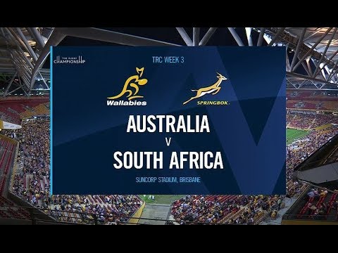 2018 Rugby Championship Round 3 | Australia vs South Africa - YouTube