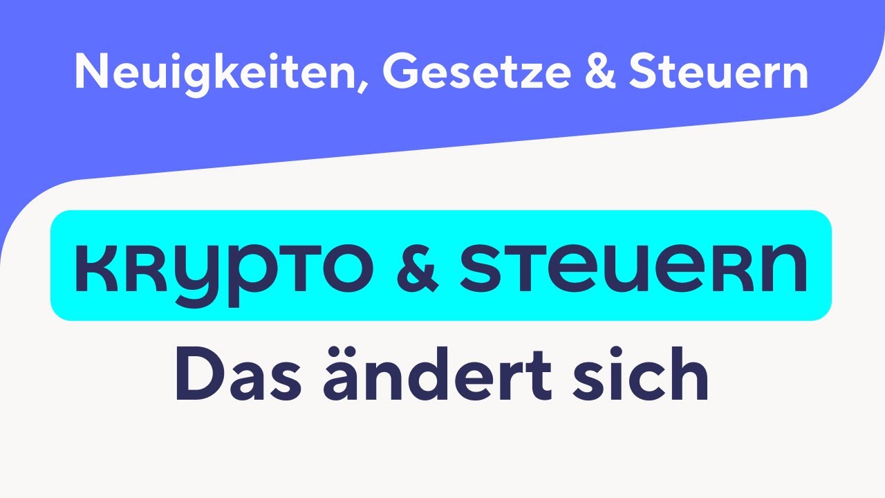 Krypto & Steuern: Diese (harten) Änderungen erwarten uns!
