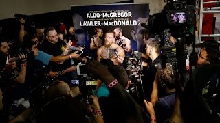 Conor McGregor UFC 187 scrum