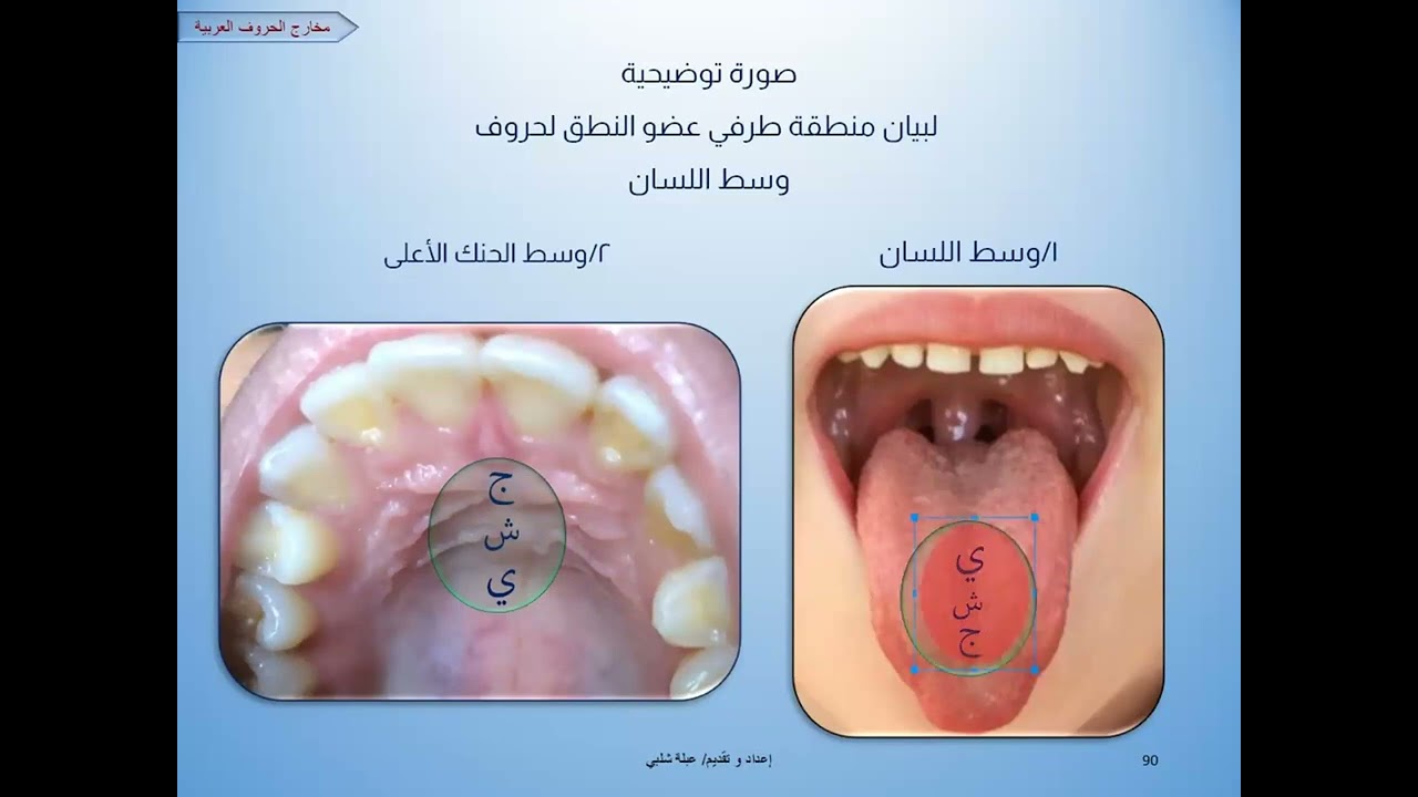 تعال نقرأ القرآن صح 👌 ( القراءة الصحيحة لحروف وسط اللسان : ج ، ش ، ي )
