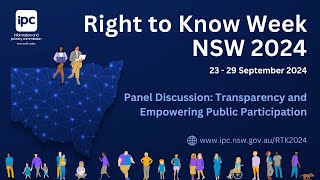 Right to Know Week NSW 2024 Panel Discussion