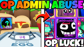 I Hatched 300+ NEW SECRETS from OP ADMIN ABUSE in Bubble Gum Simulator INFINITY