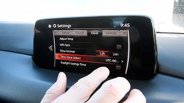 How to Adjust Clock Settings with Mazda Infotainment | Daylight Savings Time | Tutorial