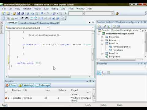Why doesn't it work? (C# Visual Studio 2008)