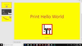 Print Hello World in C (Programming in C)