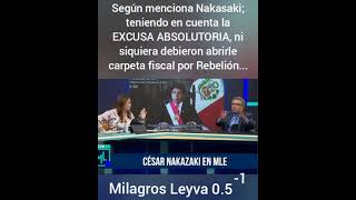 Según menciona Nakasaki; teniendo en cuenta la EXCUSA ABSOLUTORIA, ni siquiera debieron abrirle...