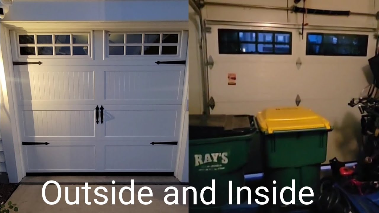 Garage Doors Opening and Closing, inside and outside and the same time
