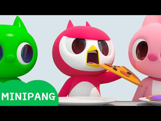 Aprende colores con Miniforce | comer pizza de colores | Word play | Mini-Pang TV 3D Play class=