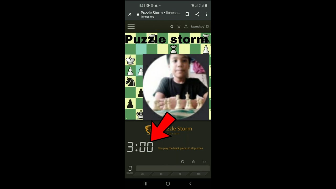 LICHESS PUZZLE STORM 1 CHESSUNITED PLUS YouTube