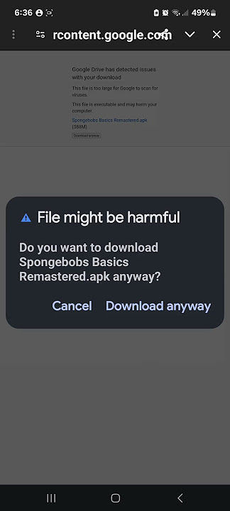 I don't think if I should download spongebob basics apk file