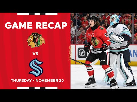 Blackhawks vs. Kraken Game Highlights | 11.20.25