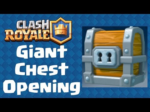 Clash Royale giant chest გახსნა დიდი არაფერი