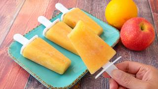 Apfel-Eis am Stiel mit 3 Zutaten