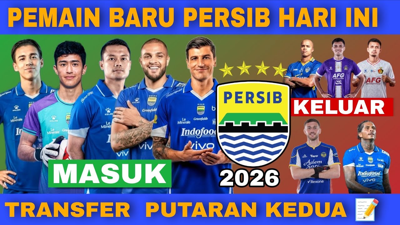 Pemain Baru Persib Hari Ini 📝 Transfer Pemain Persib Putaran Kedua 2026 🔥