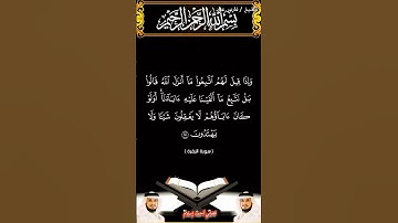 سورة البقرة من الآية 168 إلى الآية 170 بصوت الشيخ فارس عباد برواية حفص #القرآن_الكريم  #المصحف