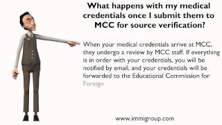 What happens with my medical credentials once I submit them to MCC for source verification?
