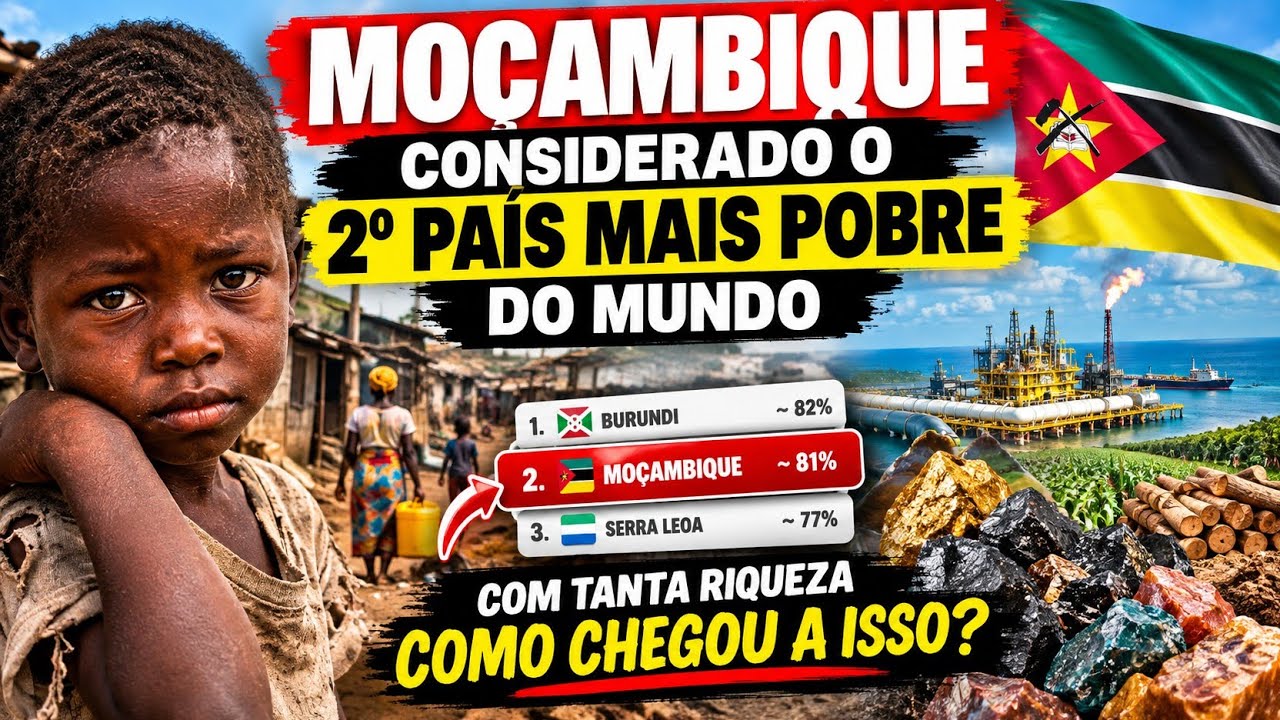 🔥 “MOÇAMBIQUE É O 2º PAÍS MAIS POBRE DO MUNDO — COMO UM PAÍS TÃO RICO EM RECURSO CHEGOU A ESTE PONTO