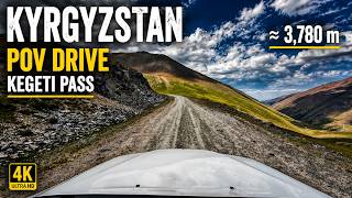 Kyrgyzstan | POV Drive to Kegeti Pass | Toyota Hilux Camper | 4K