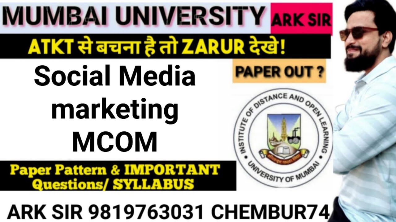 Social media Marketing Mcom sem3 nep|Mcom sem3 Nep|Most Imp Question|University Solution|