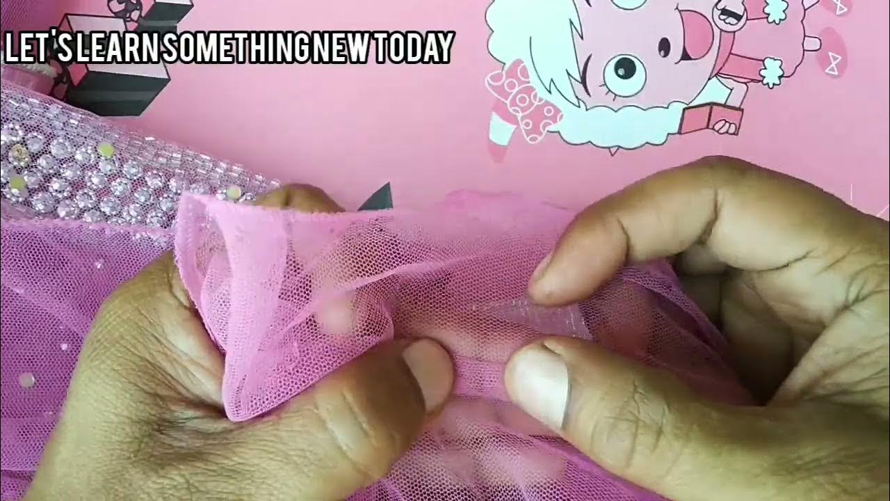 learn How to fix ripped mesh on a dress / How do you fix a hole in fabric net YouTube