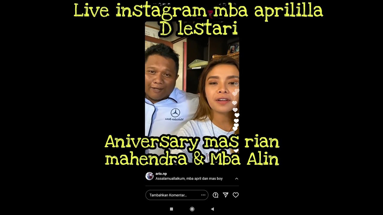 Anniversary Mas Rian Mahendra&Mba Alin