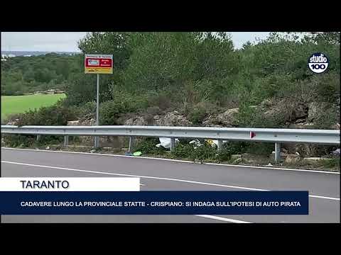 Cadavere lungo la provinciale Statte–Crispiano: si indaga sull’ipotesi di auto pirata