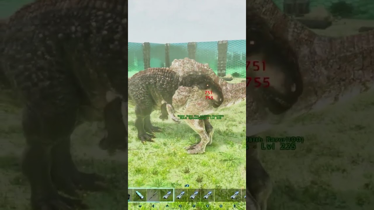 WAK Spino Vs Evo Giga | Ark survival ascended | Ark mods | Ark battles | Gameplay
